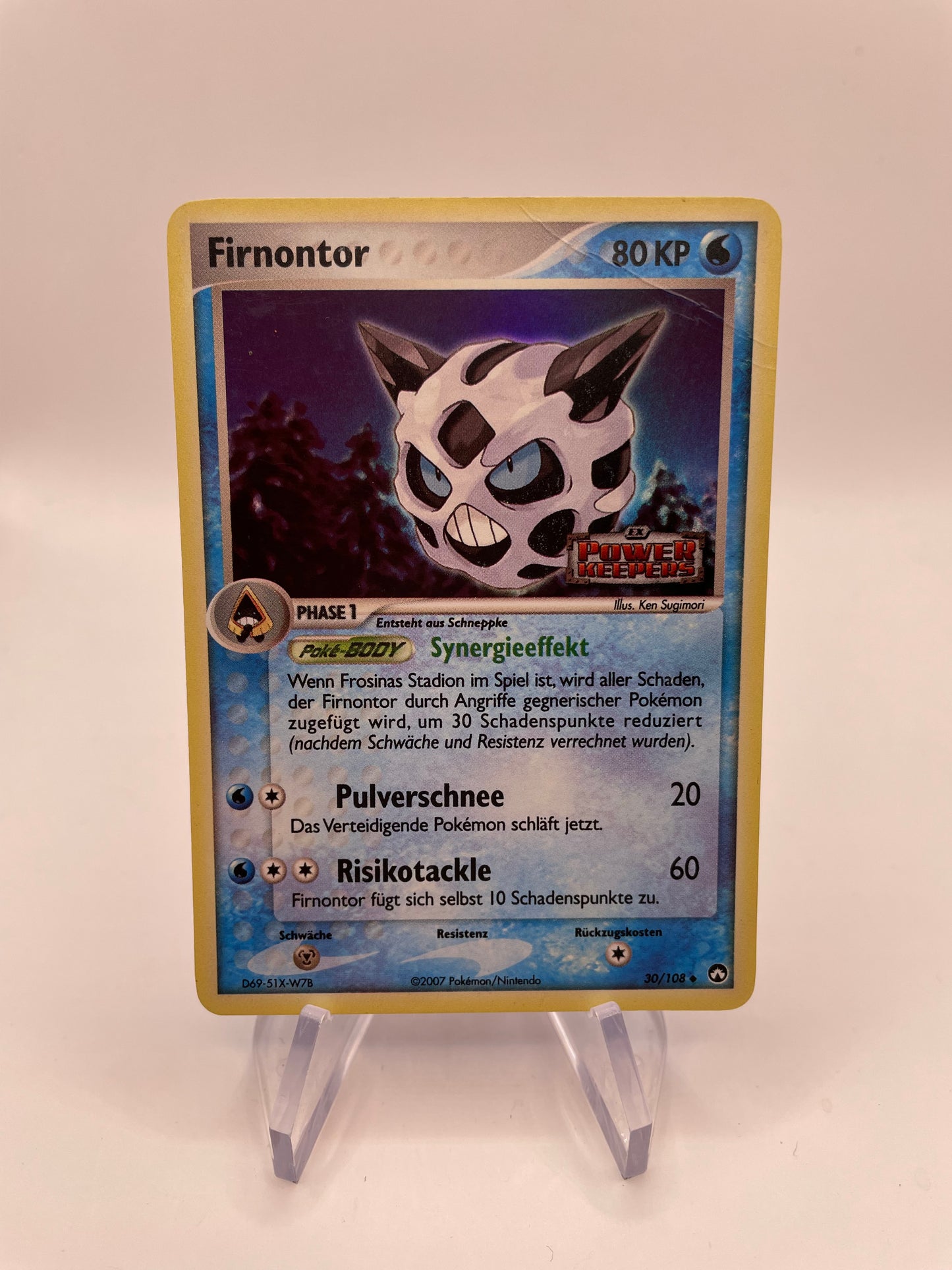 Pokemon Karte Holo Firnontor 30/108 Deutsch
