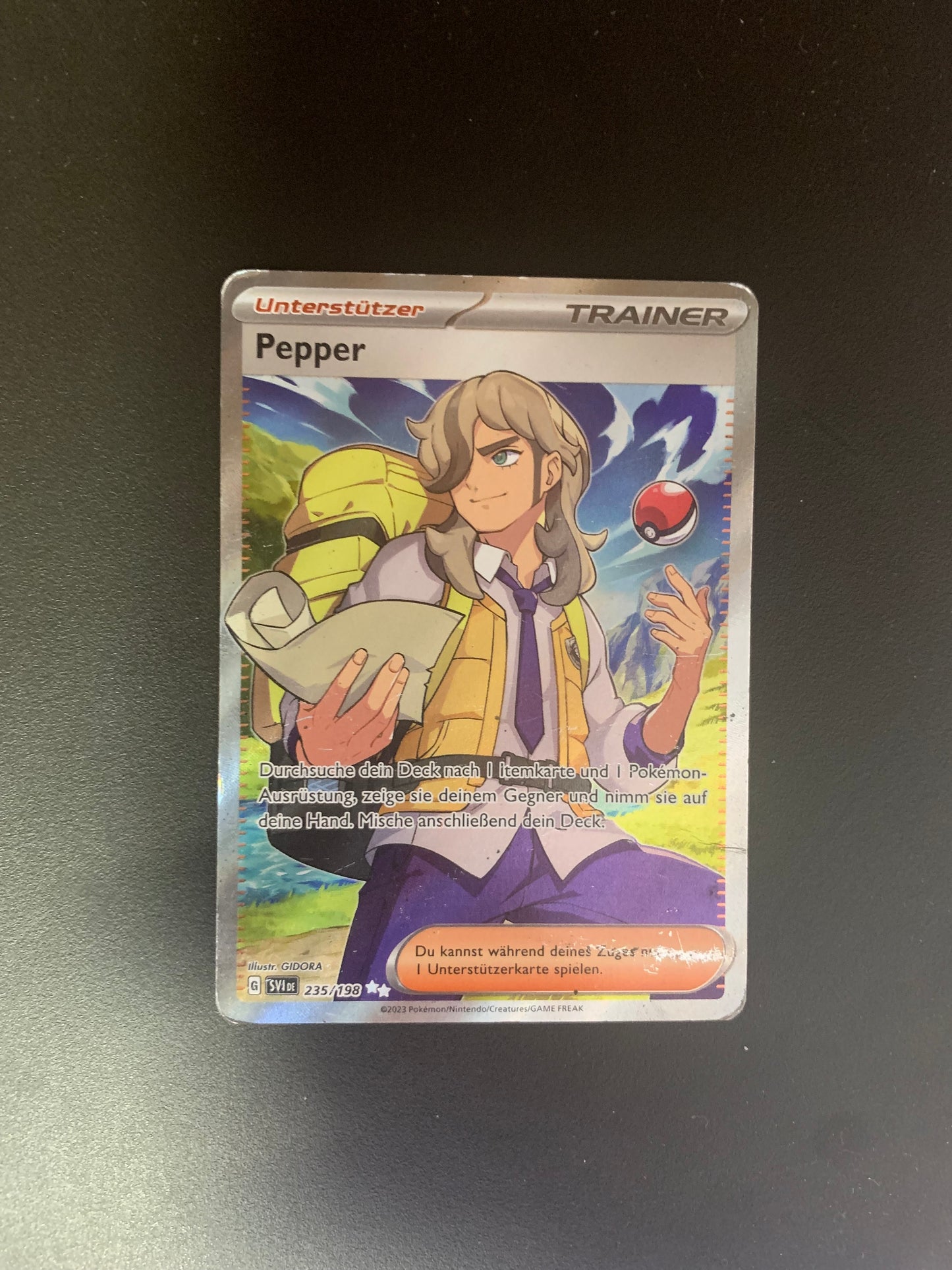 Pokemon Karte Trainer Pepper 235/198 Deutsch