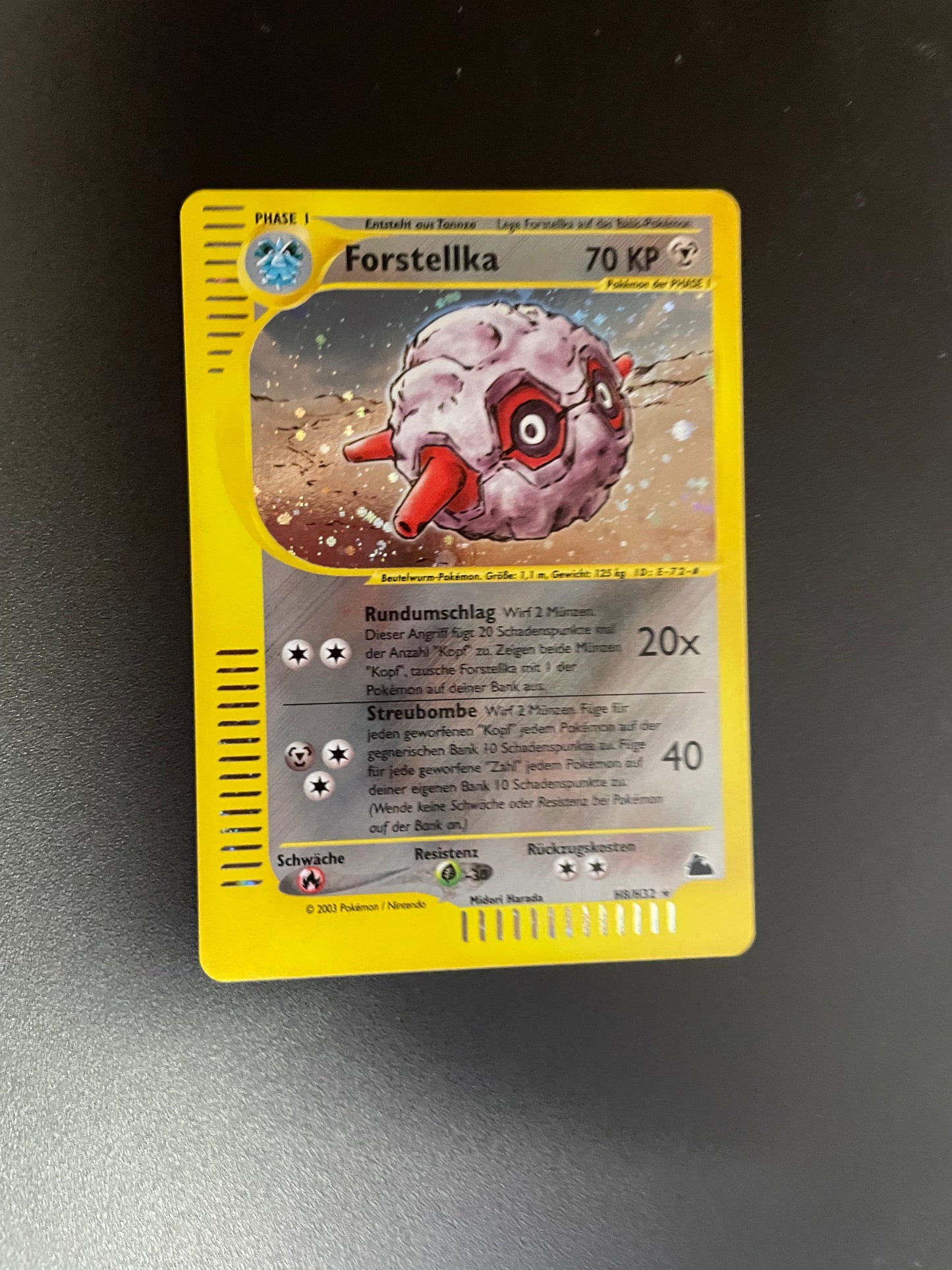Pokemon Karte E-Series Holo Forstellka H8/H32 Deutsch