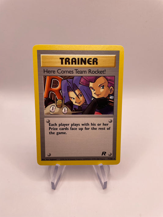 Pokemon Karte Trainer Here Comes Team Rocket! 71/82 Englisch