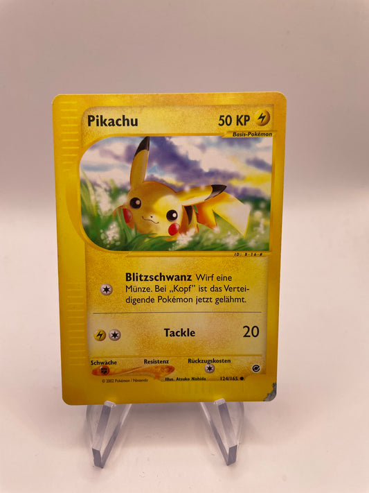 Pokemon Karte e-Series Pikachu 124/165 Deutsch