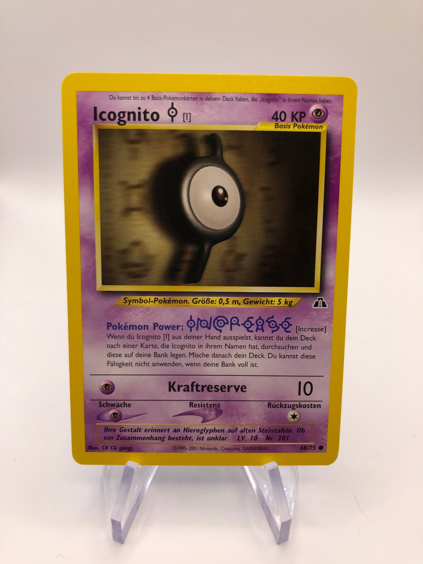 Pokemon Karte Neo Discovery Icognito 68/75 Deutsch