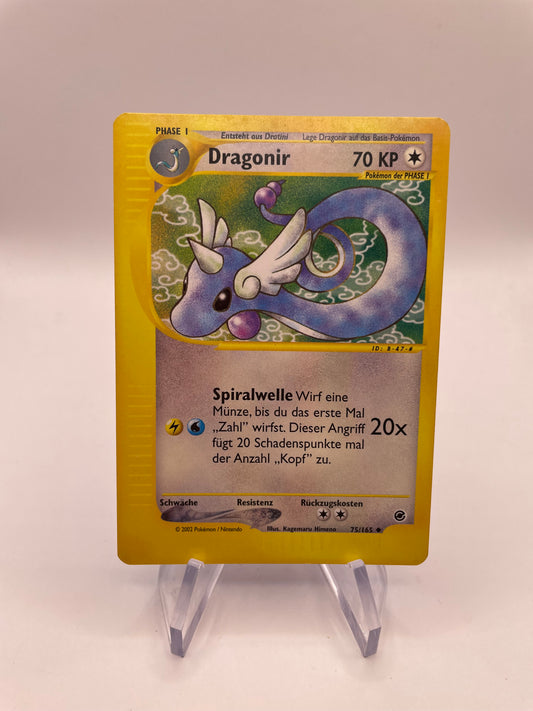 Pokemon Karte E-Series Dragonir 75/165 Deutsch