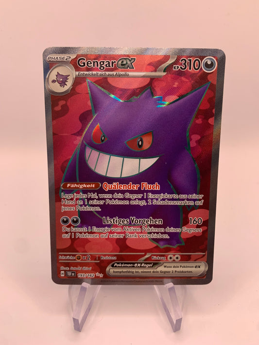 Pokemon Karte Ex Fullart Gengar 193/162 Deutsch