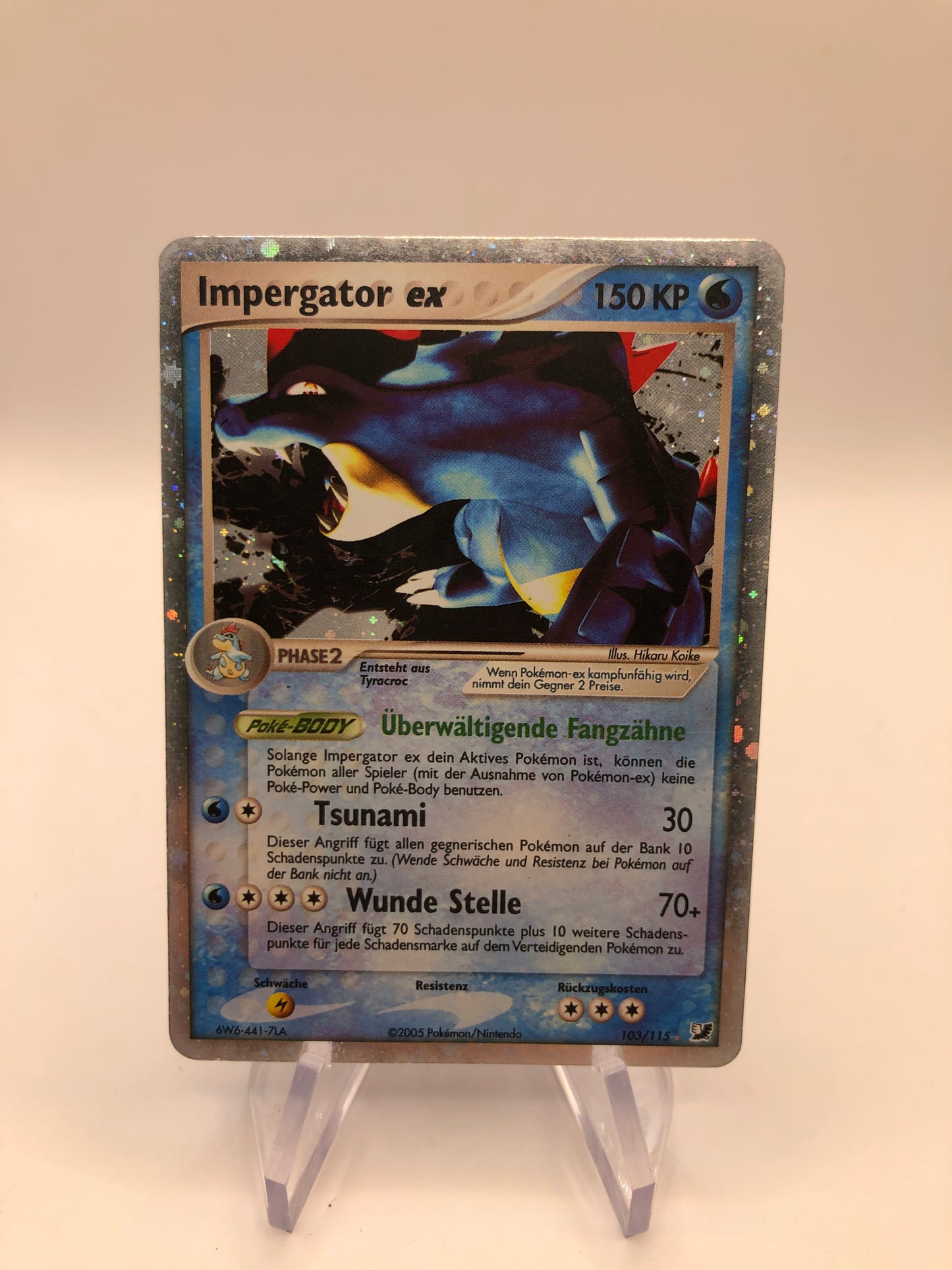 Pokemon Karte EX Impergator 103/115 Deutsch