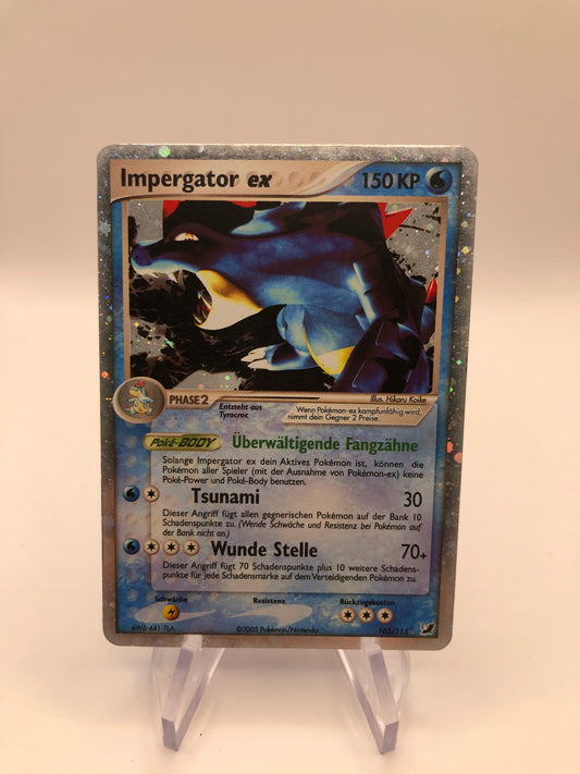 Pokemon Karte EX Impergator 103/115 Deutsch