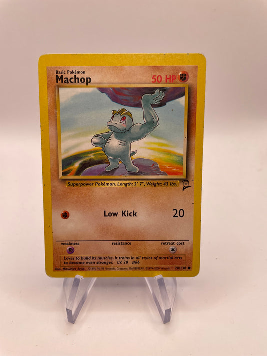 Pokemon Karte Base-Set 2 Machop 78/130 Englisch