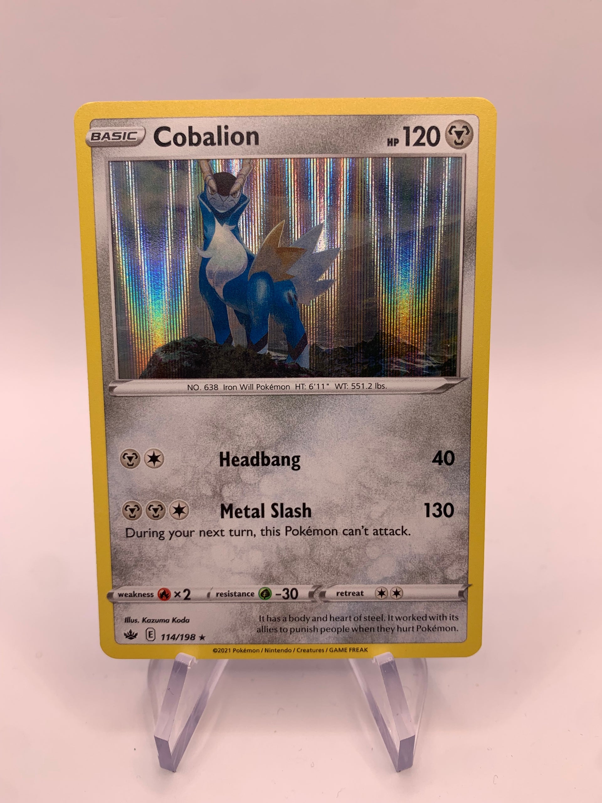 Pokémon card Holo Cobalion 114/198 English – SHPNPokestore
