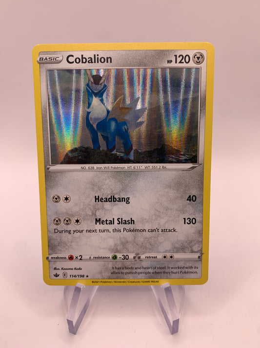 Pokémon card Holo Cobalion 114/198 English