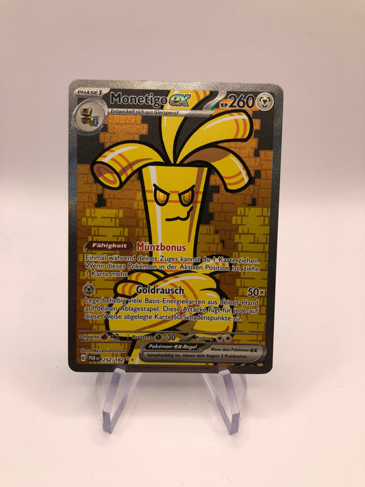 Pokemon Karte Alt-Art EX Monetigo 252/182 Deutsch