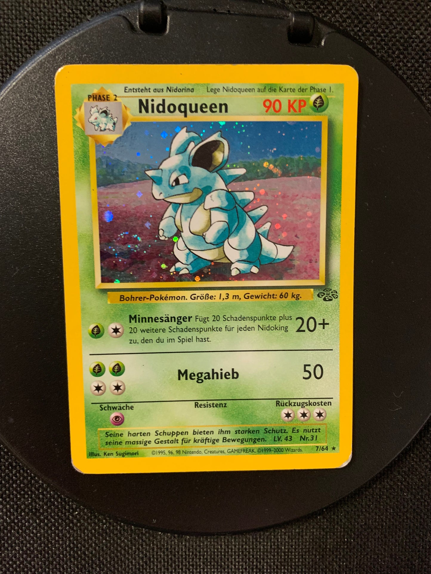 Pokémon Karte Holo Jungel Nidoqueen 7/64 deutsch