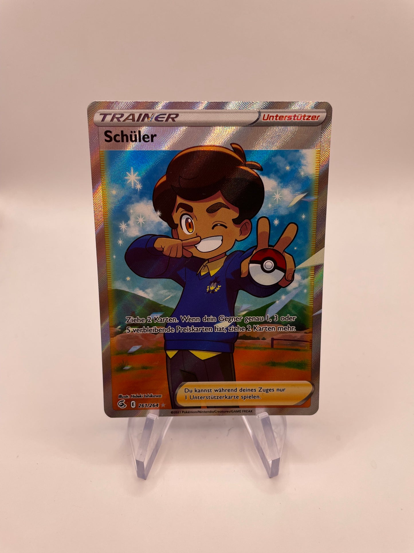 Pokémon Karte Trainer Schüler 261/264 Deutsch