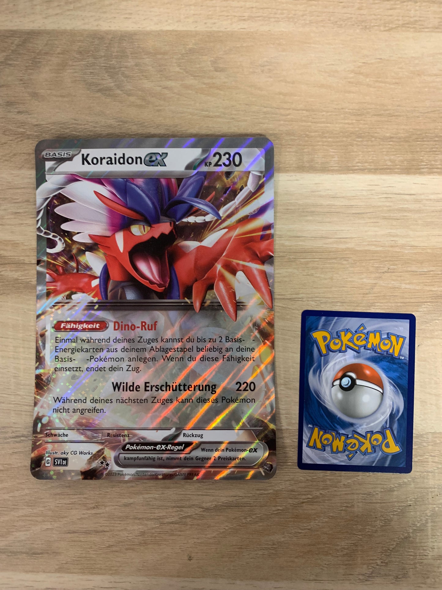 Pokemon Karte Ex XXL Koraidon Deutsch