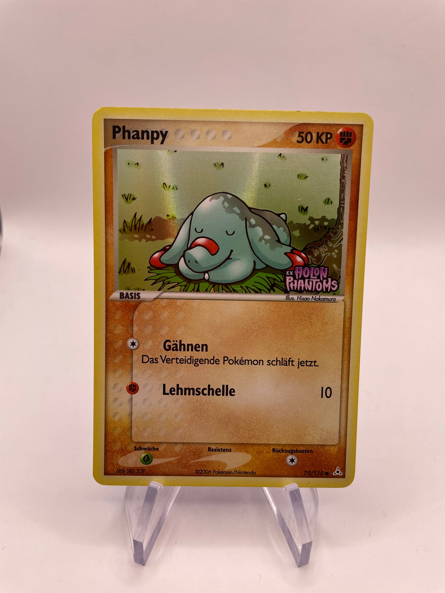 Pokemon Karte Holo Phanpy 75/110  Deutsch