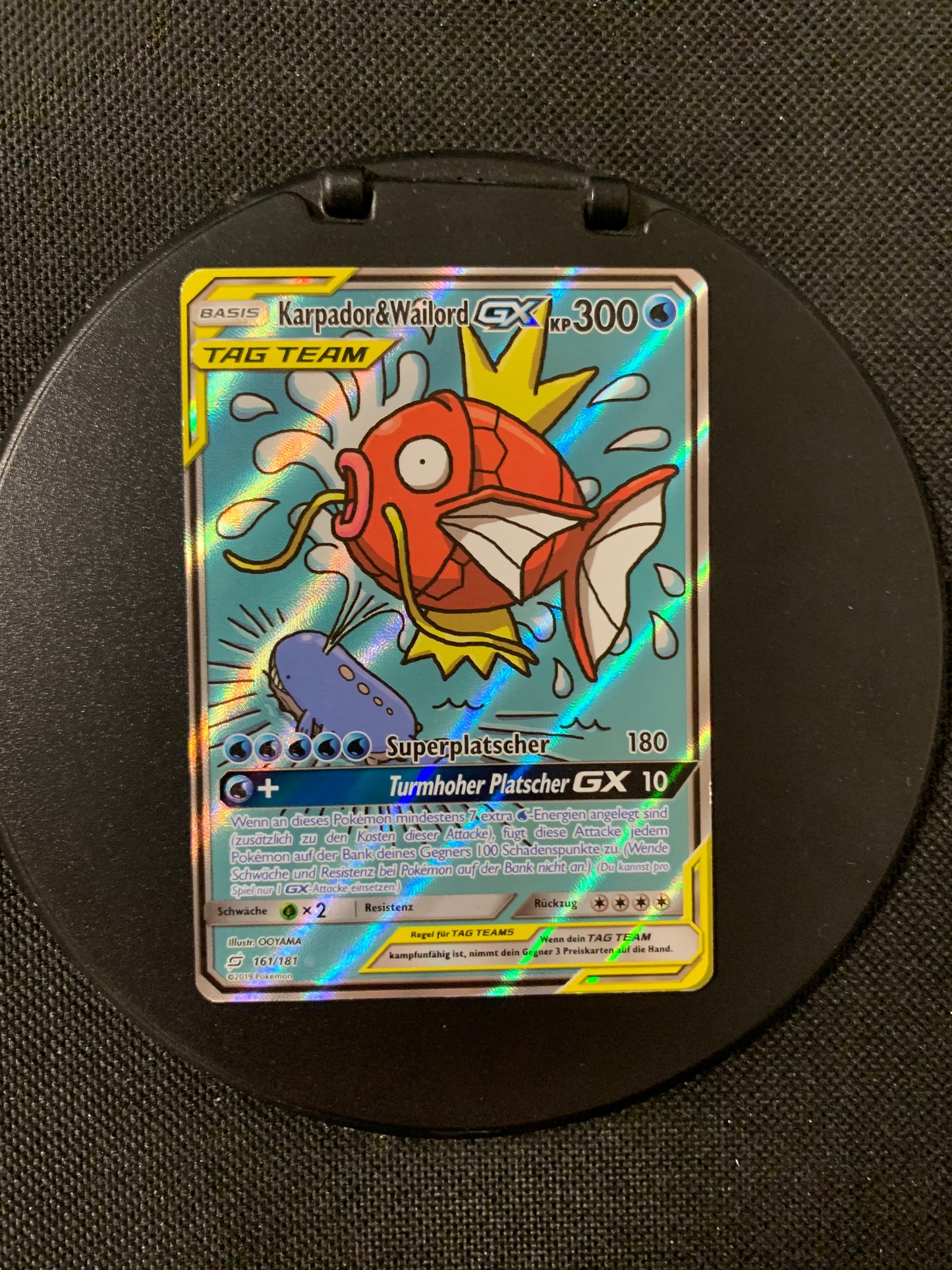 Pokemon Karte Tag Team Alt-Art Karpador & Wailord 161/181 Deutsch