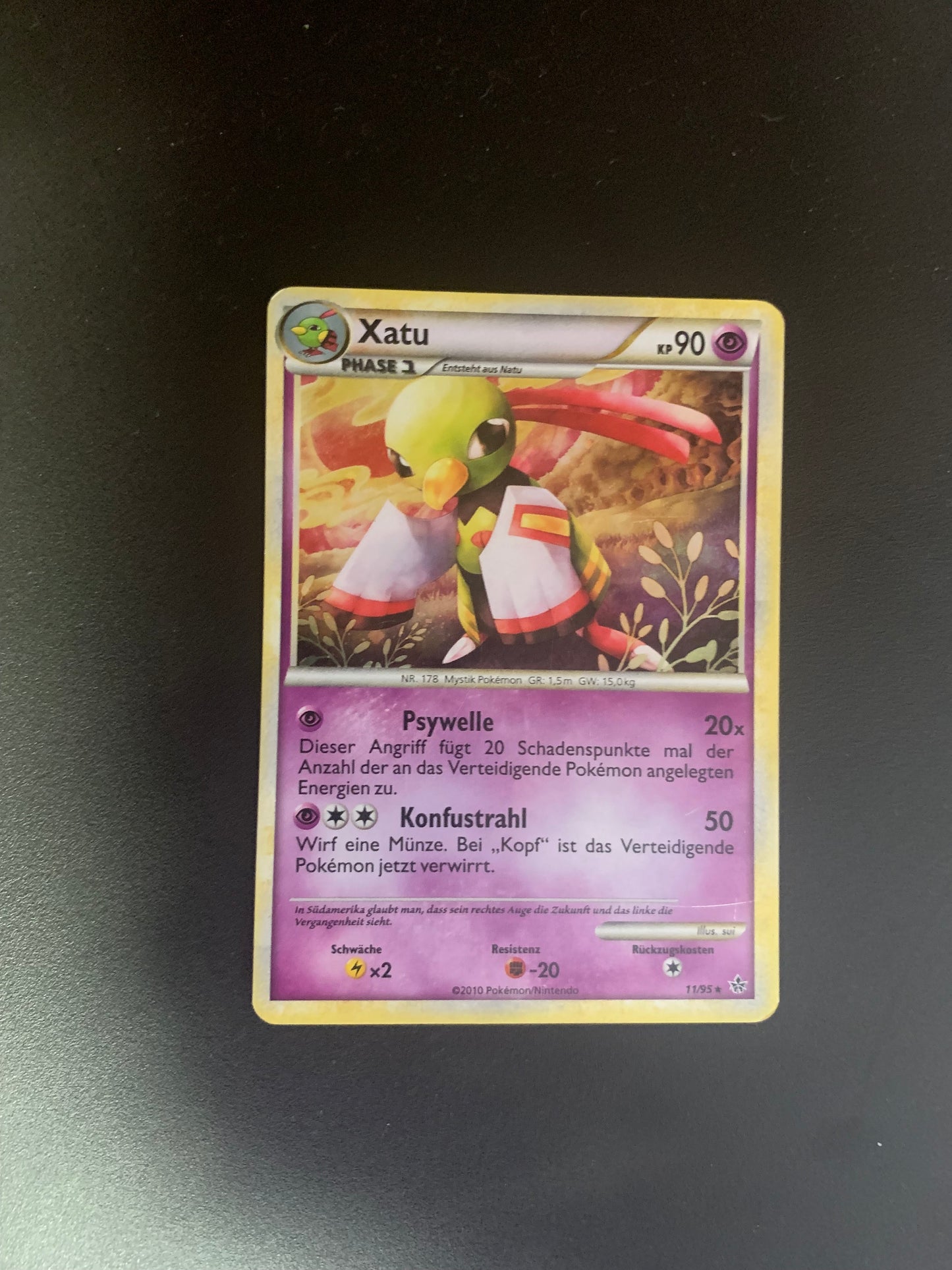 Pokemon Karte Holo Xatu 11/95 Deutsch