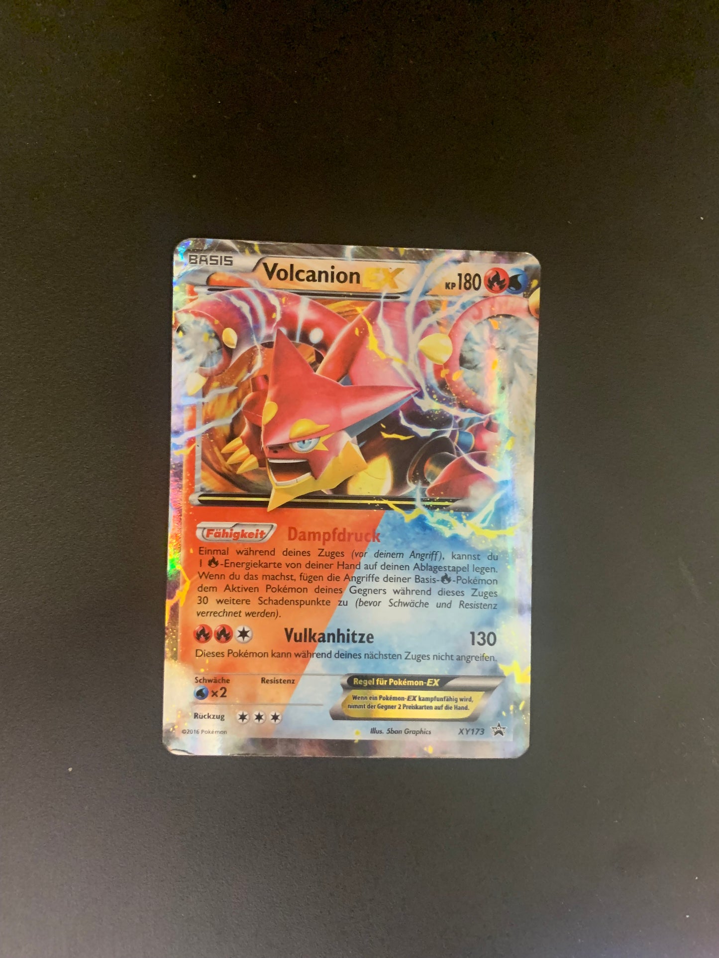 Pokemon Karte EX Promo Volcanion XY173 Deutsch