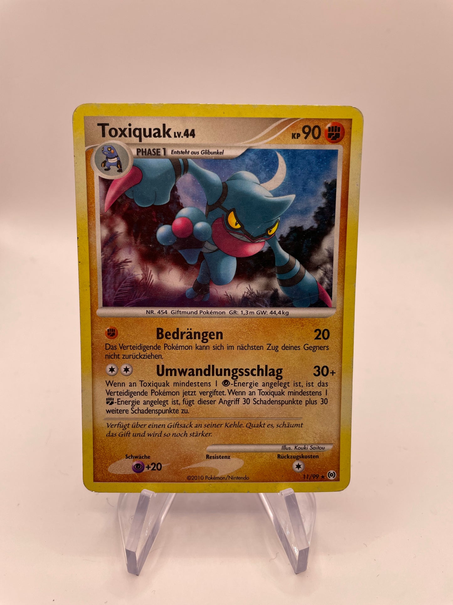 Pokemon Karte Holo Toxiquak 11/99 Deutsch