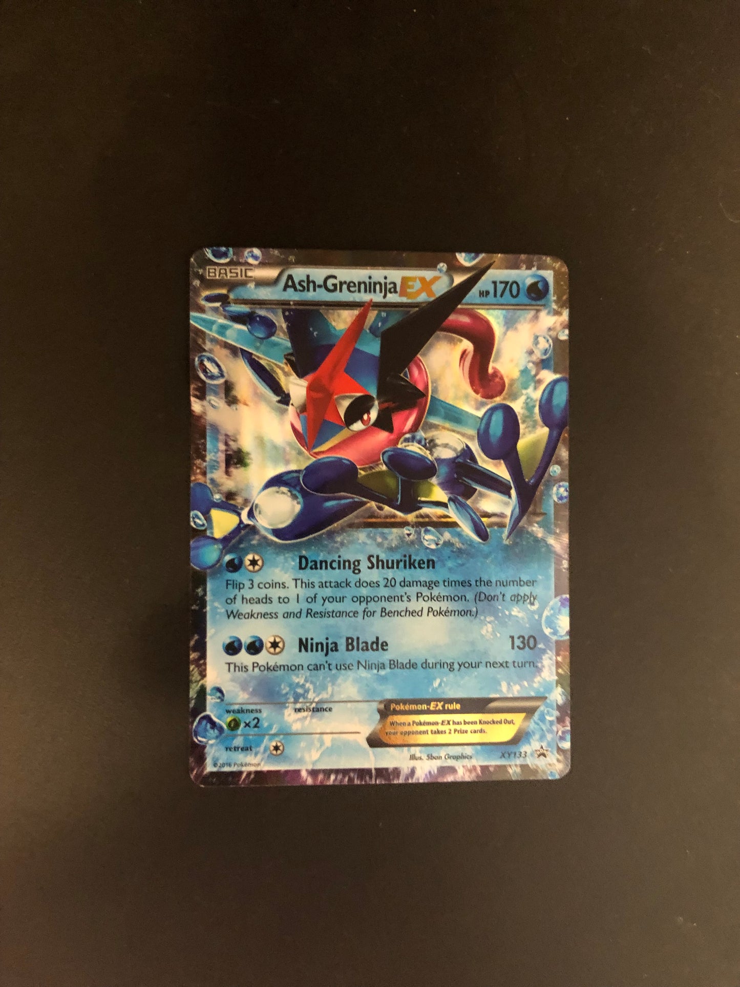 Pokemon Karte EX Promo Ash-Greninja XY133 Englisch