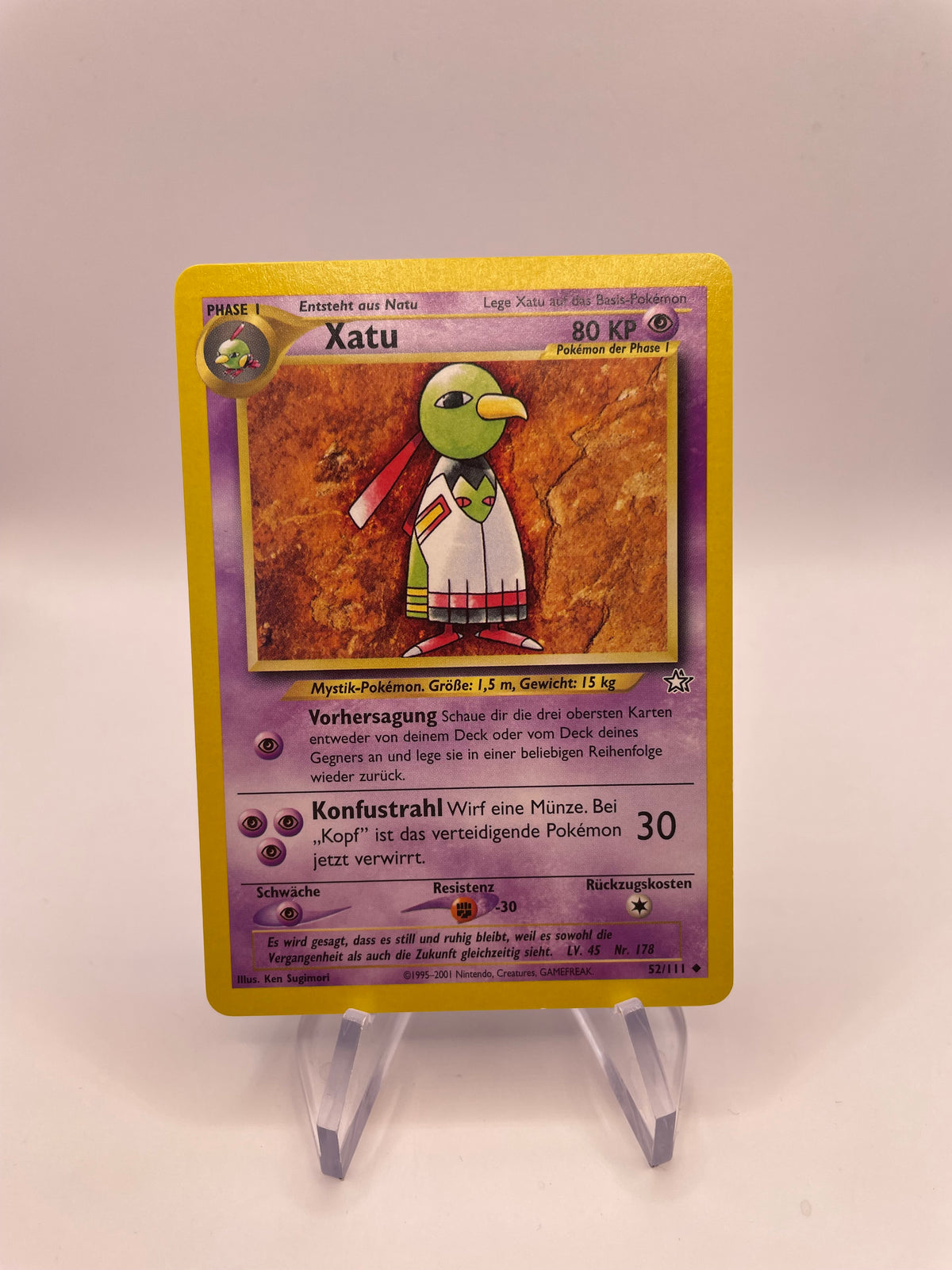 Pokemon Karte Xatu Neo Genesis 52/111 Deutsch