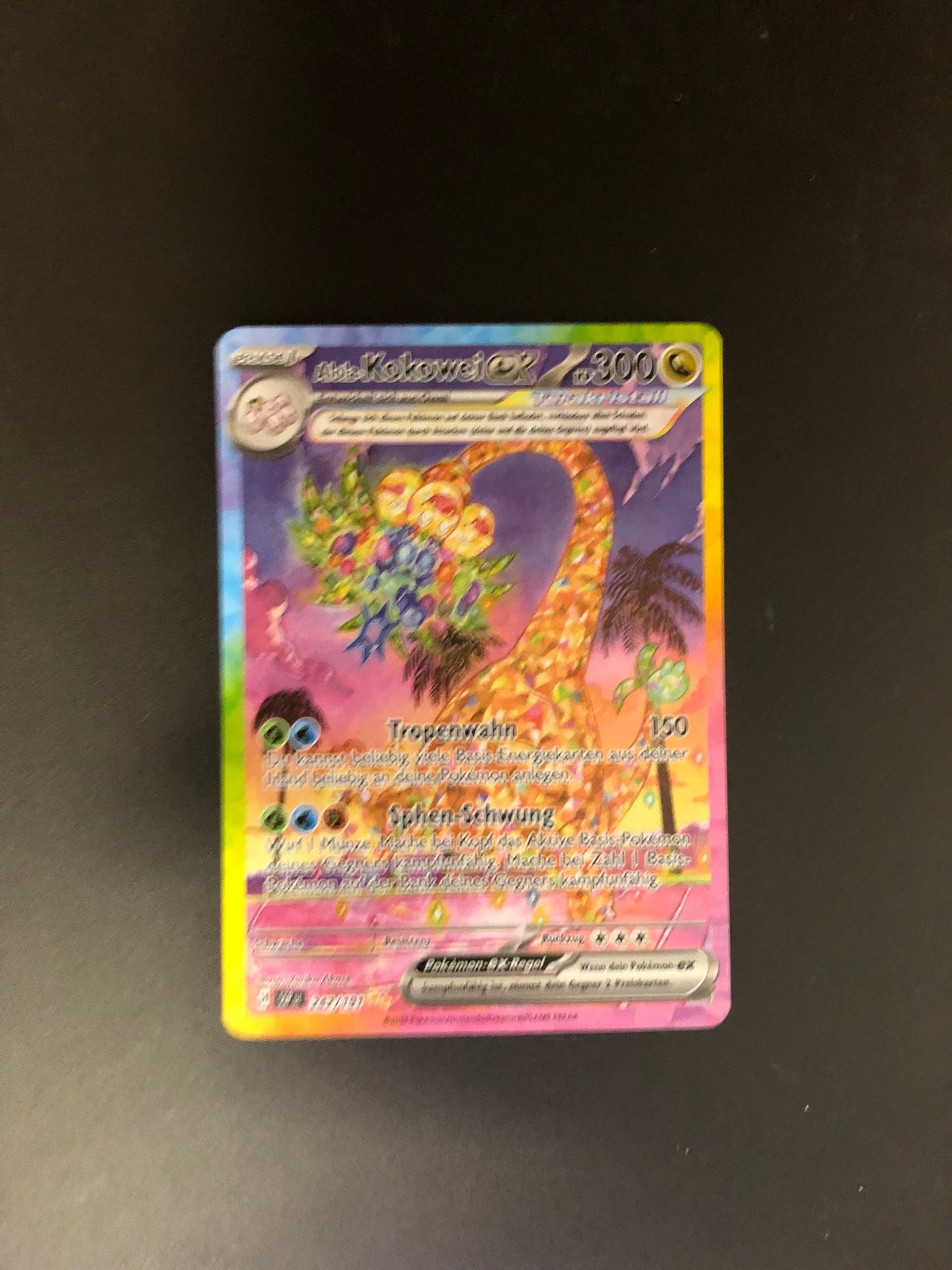 Pokemon Karte Ex Alola Kokowei 242/191 Deutsch