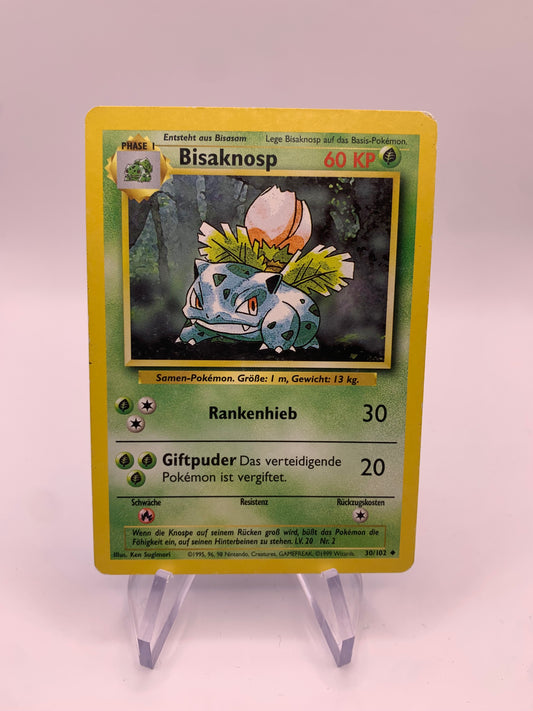 Pokemon Karte Bisaknosp 30/102 Base-Set Deutsch