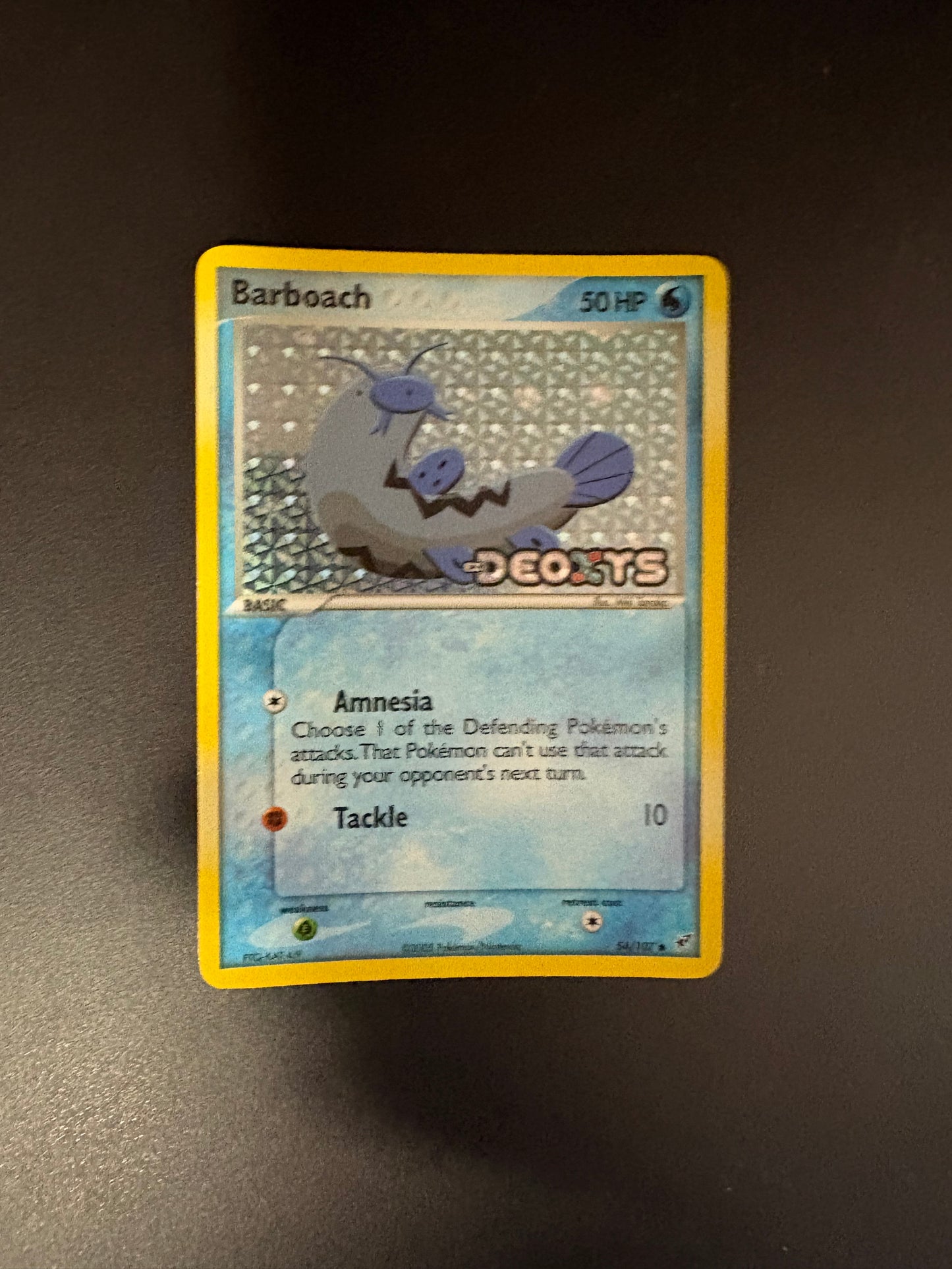 Pokemon Karte Revers Stamp Schmerbe 54/107 Englisch