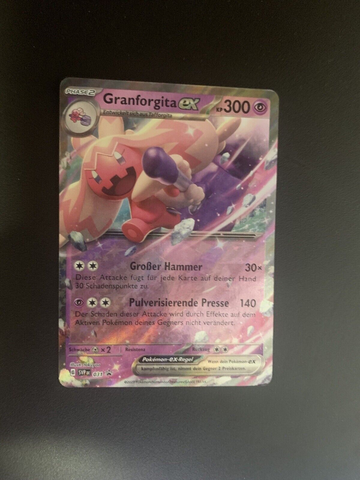 Pokemon Karte EX Promo Granforgita 31 Deutsch