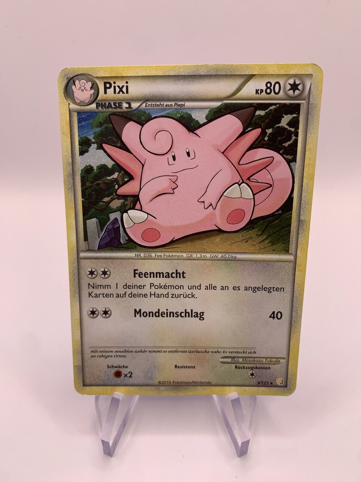 Pokemon Karte Holo Pixi 3/123 Deutsch