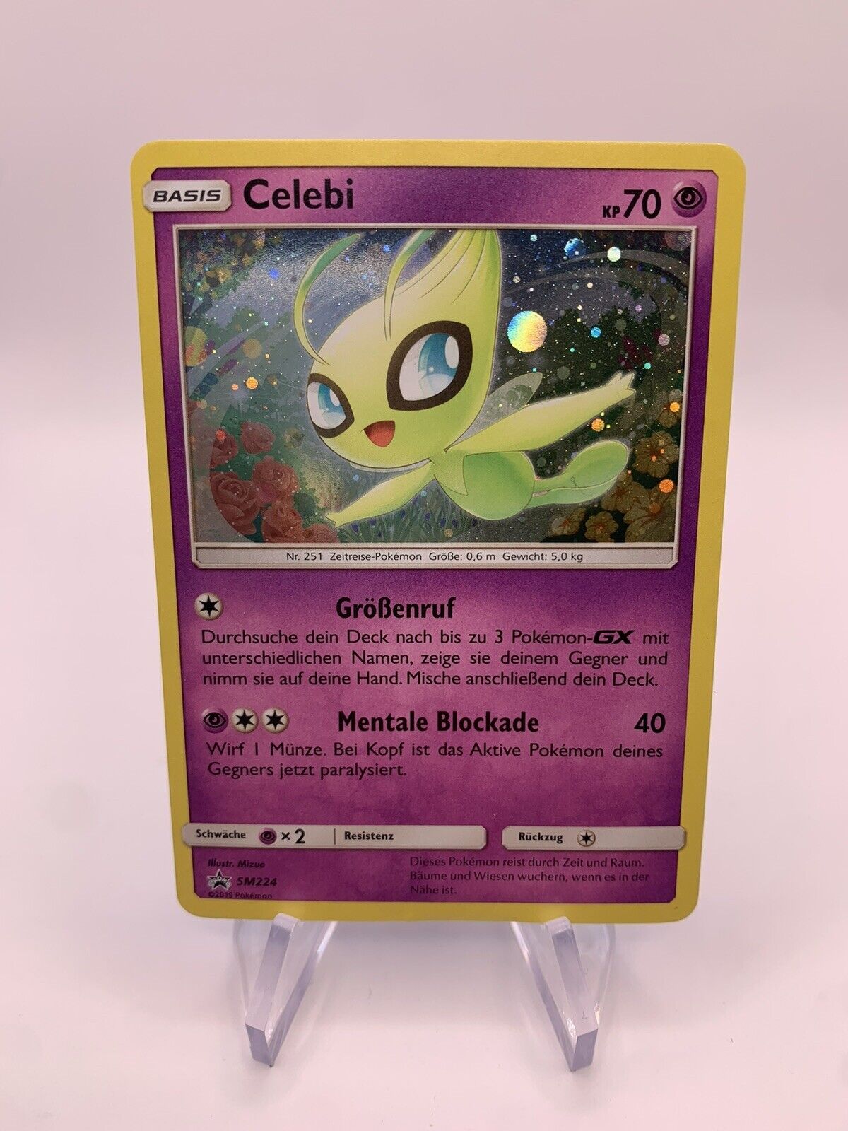 Pokemon Karte Holo Promo Celebi SM224 Deutsch