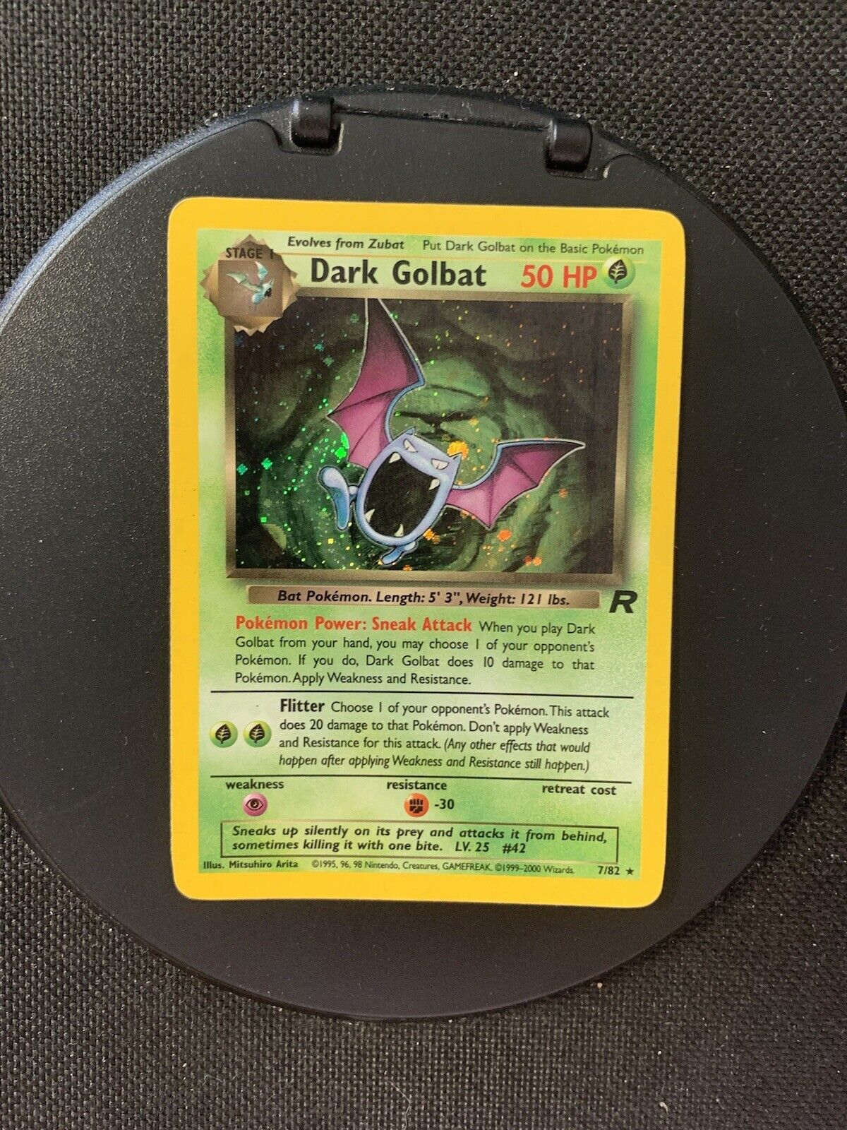 Pokemon Karte Holo Dunkles Golbat 7/82 Englisch