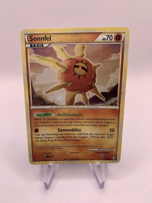 Pokemon Karte Holo Sonnfel 9/102 Deutsch