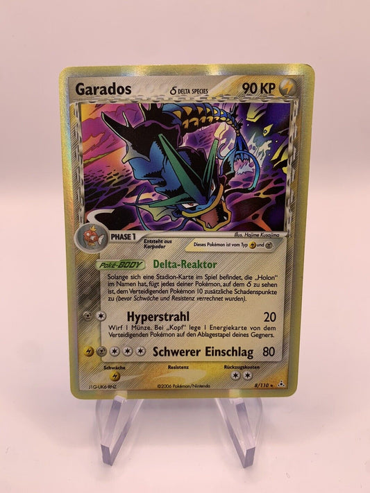 Pokemon Karte Delta Holo Garados 8/110 Deutsch