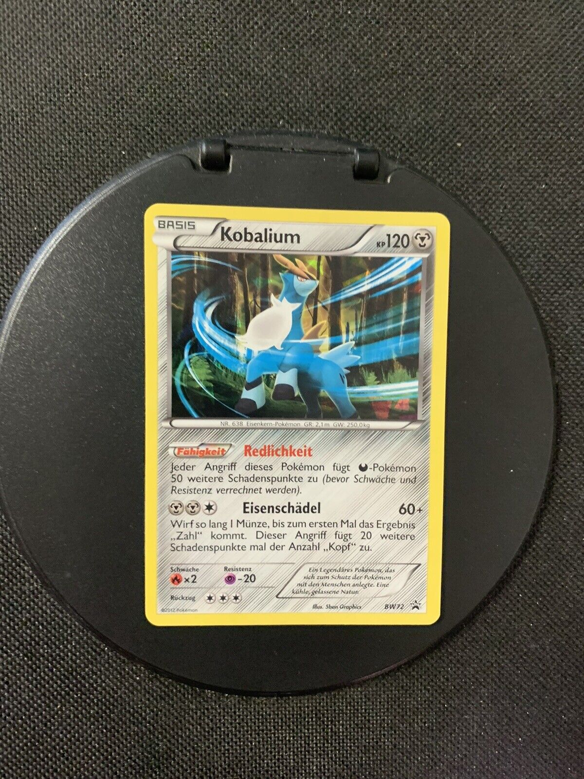 Pokemon Karte Promo Holo Kobalium BW72 Deutsch