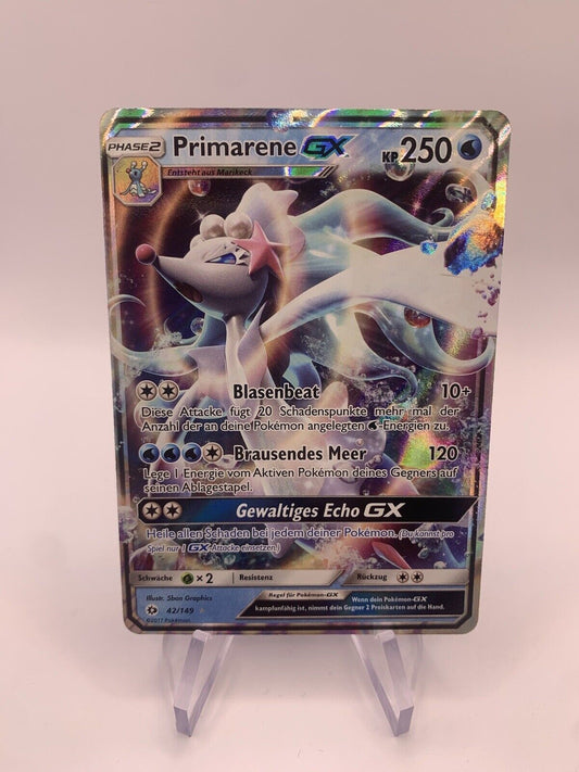 Pokemon Karte GX Primarene 42/149 Deutsch