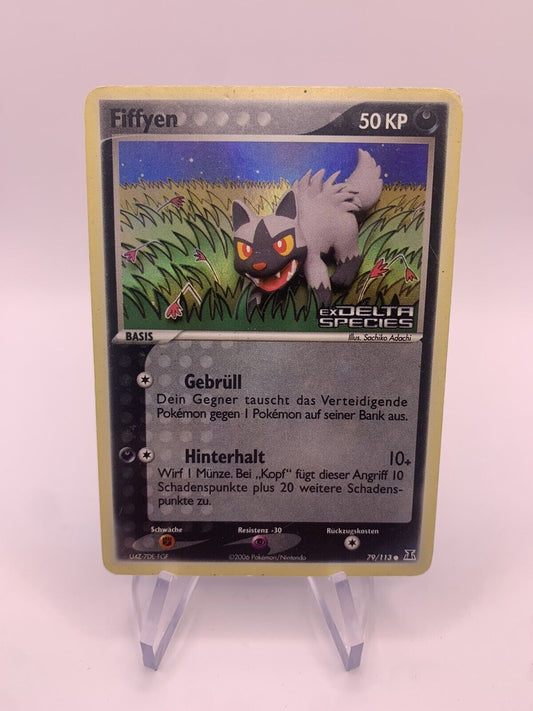 Pokemon Karte Holo Fiffyen 79/113 Deutsch