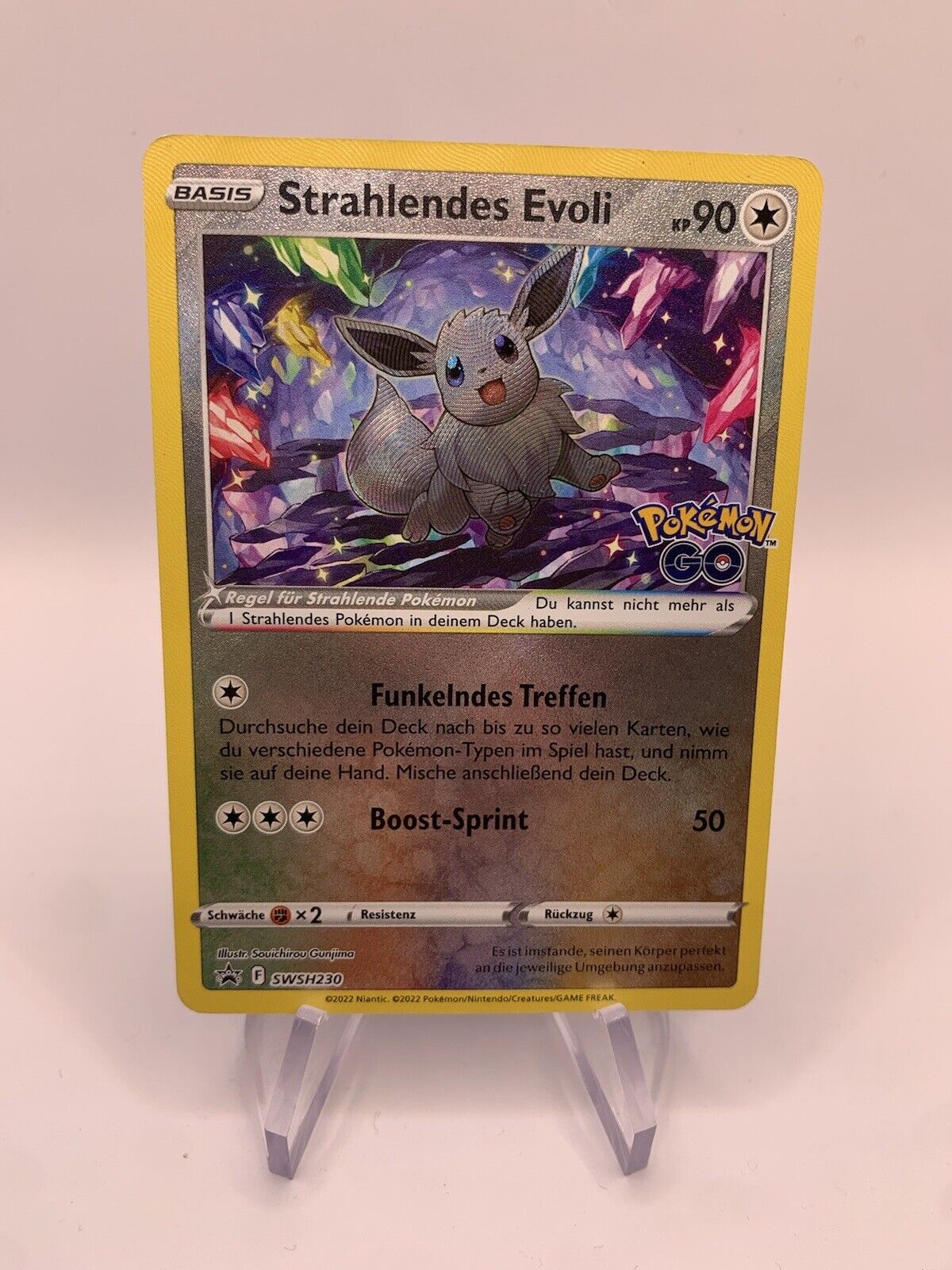 Pokemon Karte Shiny Promo Strahlendes Evoli SWSH230 Deutsch