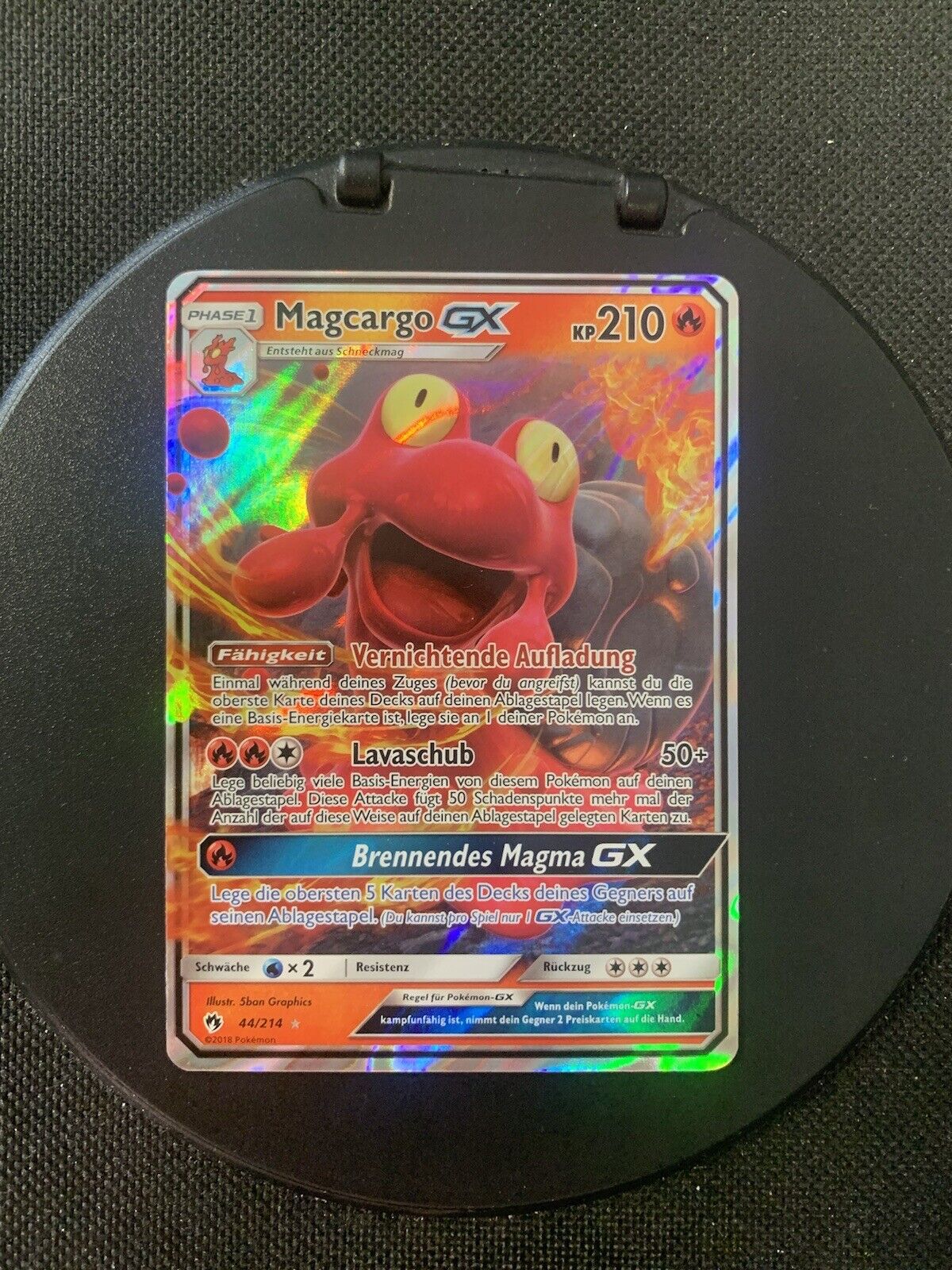 Pokemon Karte GX Maccargo 44/214 Deutsch