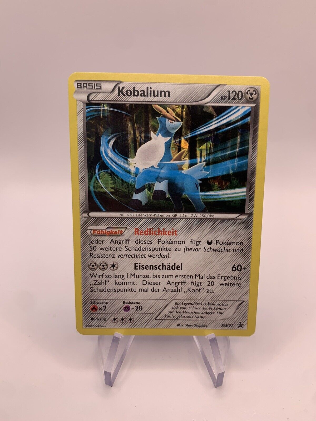 Pokemon Karte Promo Holo Kobalium BW72 Deutsch