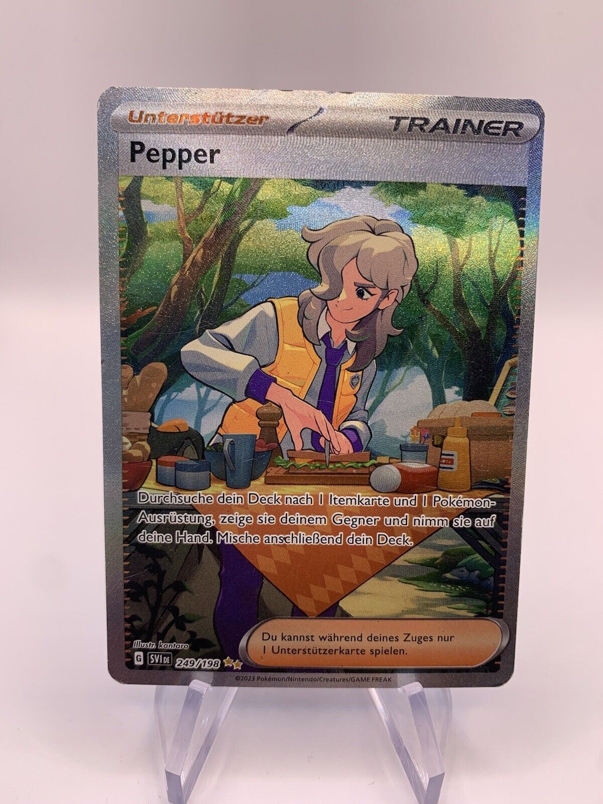 Pokemon Karte Trainer Pepper 249/198 Deutsch