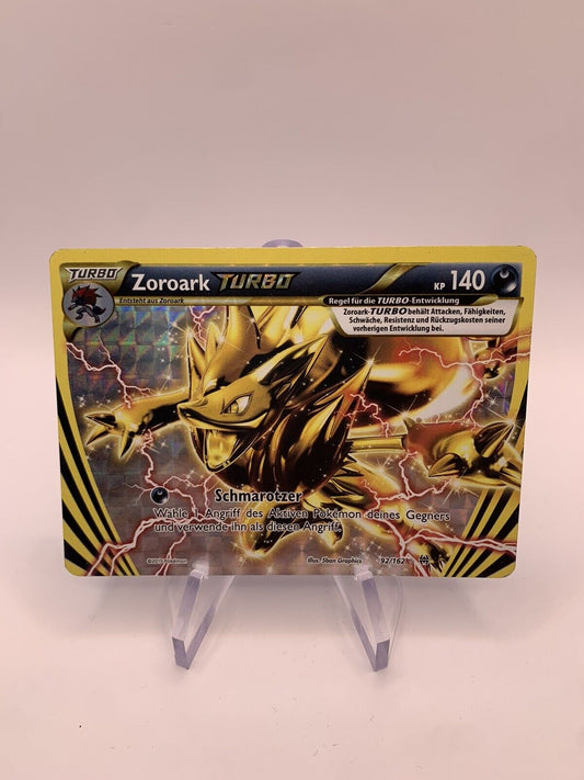 Pokemon Karte Turbo Zoroark 92/162 Deutsch