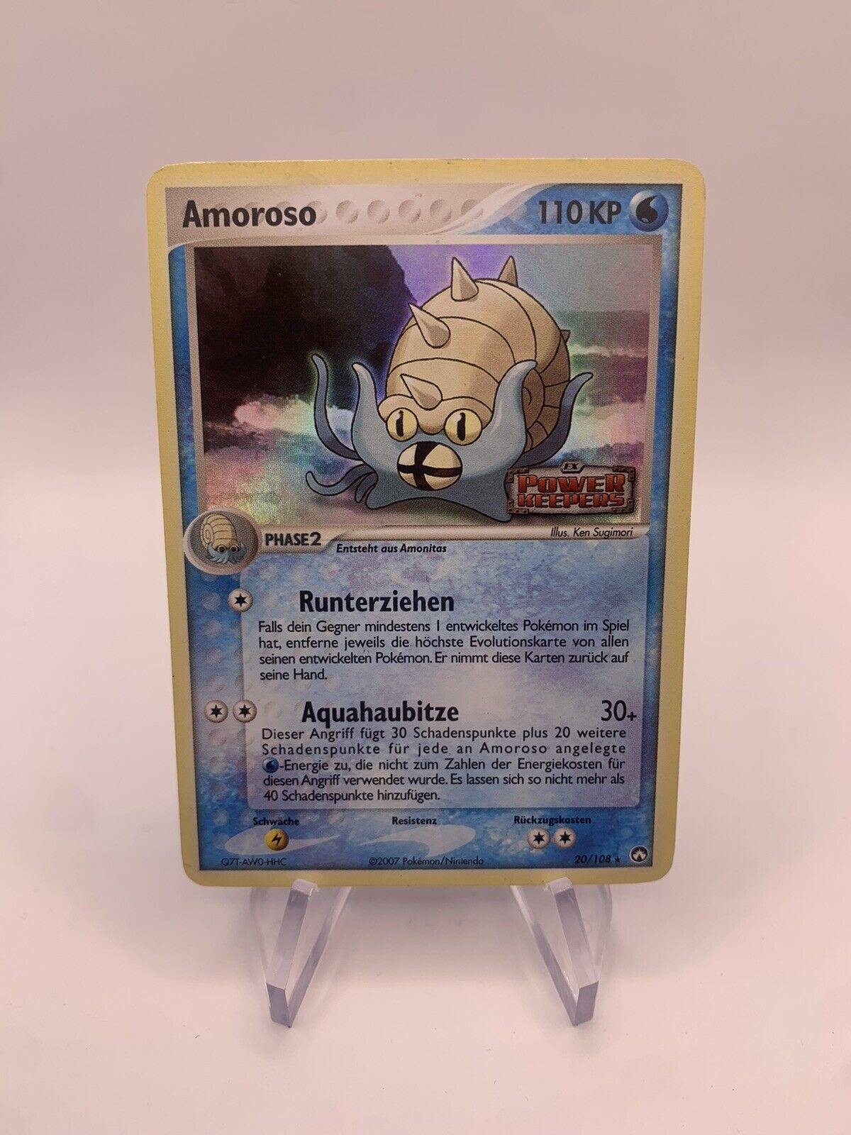 Pokemon Karte Holo Amoroso 20/108 Deutsch