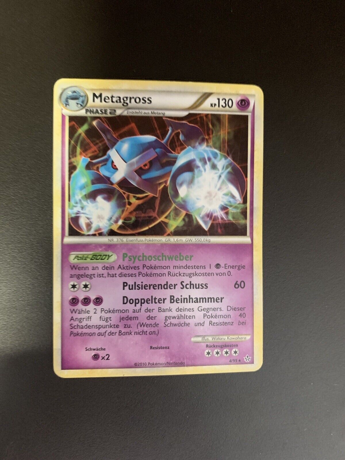 Pokemon Karte Holo Metagross 4/95 Deutsch