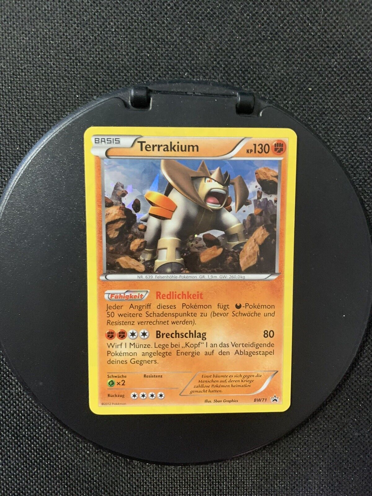 Pokemon Karte Holo Terrakium BW71 Deutsch