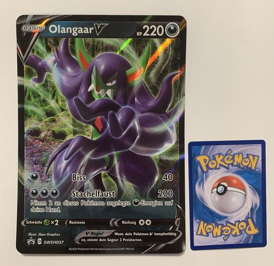 Pokemon Karte V Promo Olangaar SWSH057 Deutsch