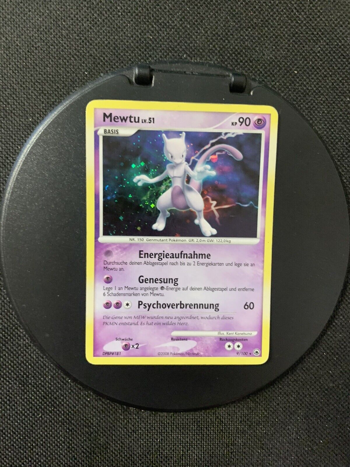 Pokemon Card Holo Mewtwo 9100 German