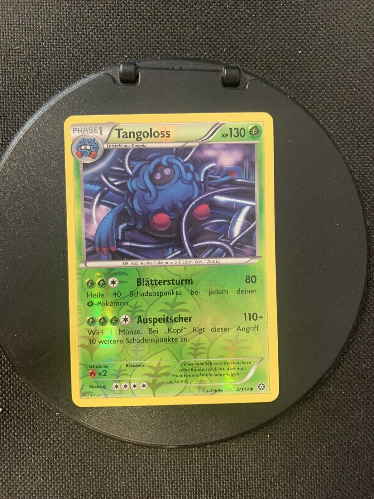 Pokemon Karte Reverse Tangoloss 2/114 Deutsch