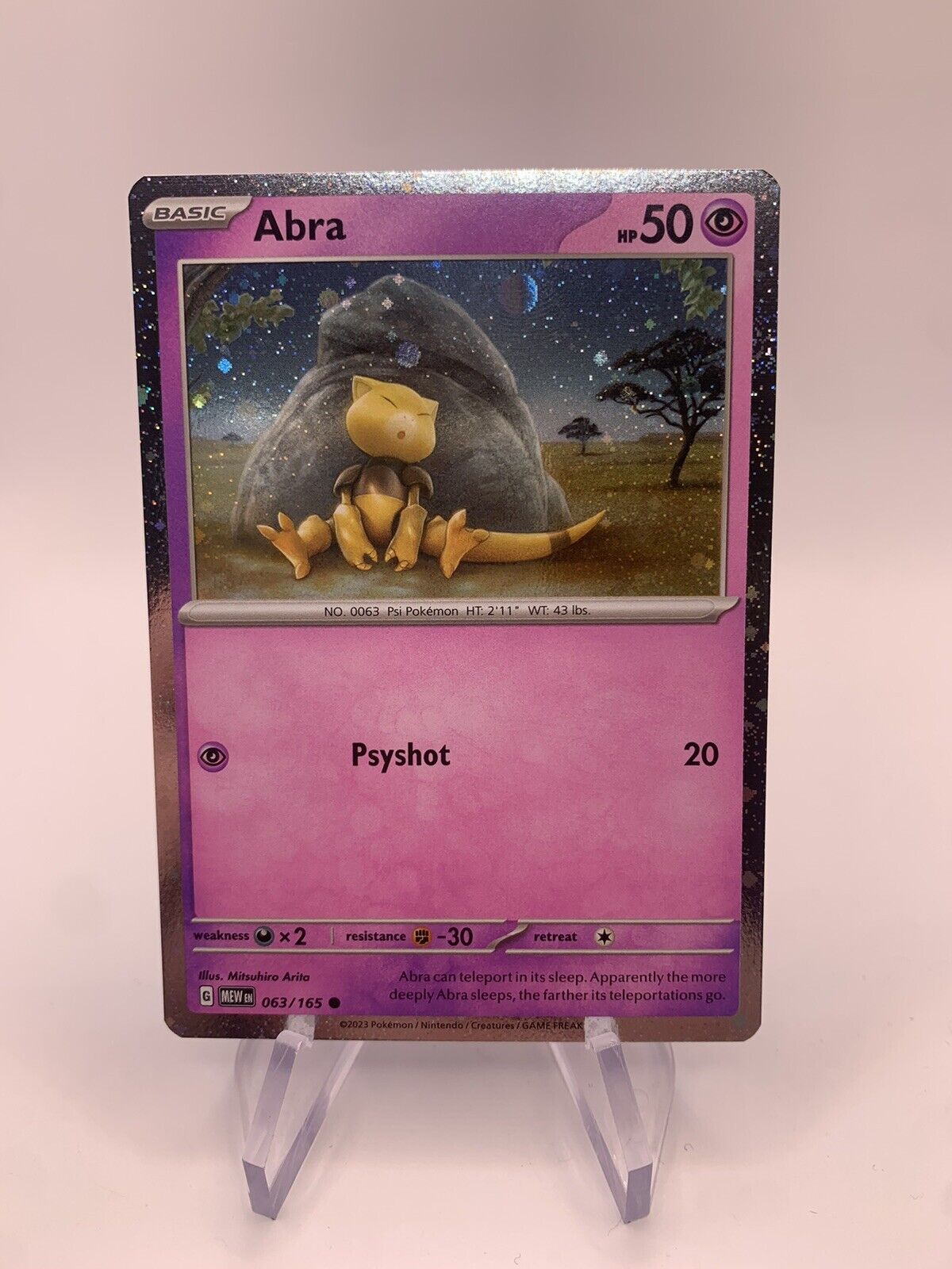 Pokmon Card Holo Abra 63165 English