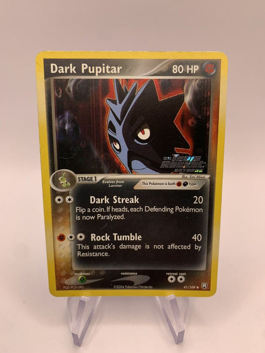 Pokemon Karte Reverse Dark Pupitar 41/109 Englisch