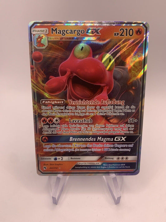 Pokemon Karte GX Maccargo 44/214 Deutsch